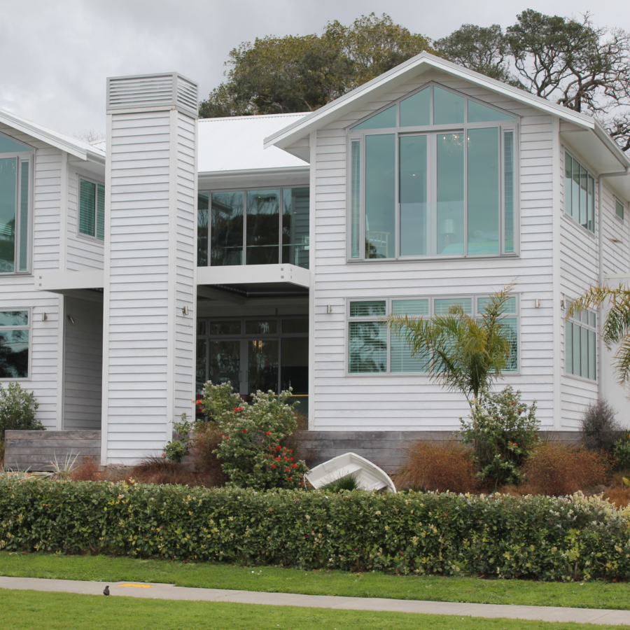 White Painted Radiata Pine | BevelClad | JSC